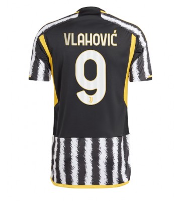Juventus Dusan Vlahovic #9 Koszulka Podstawowych 2023-24 Krótki Rękaw